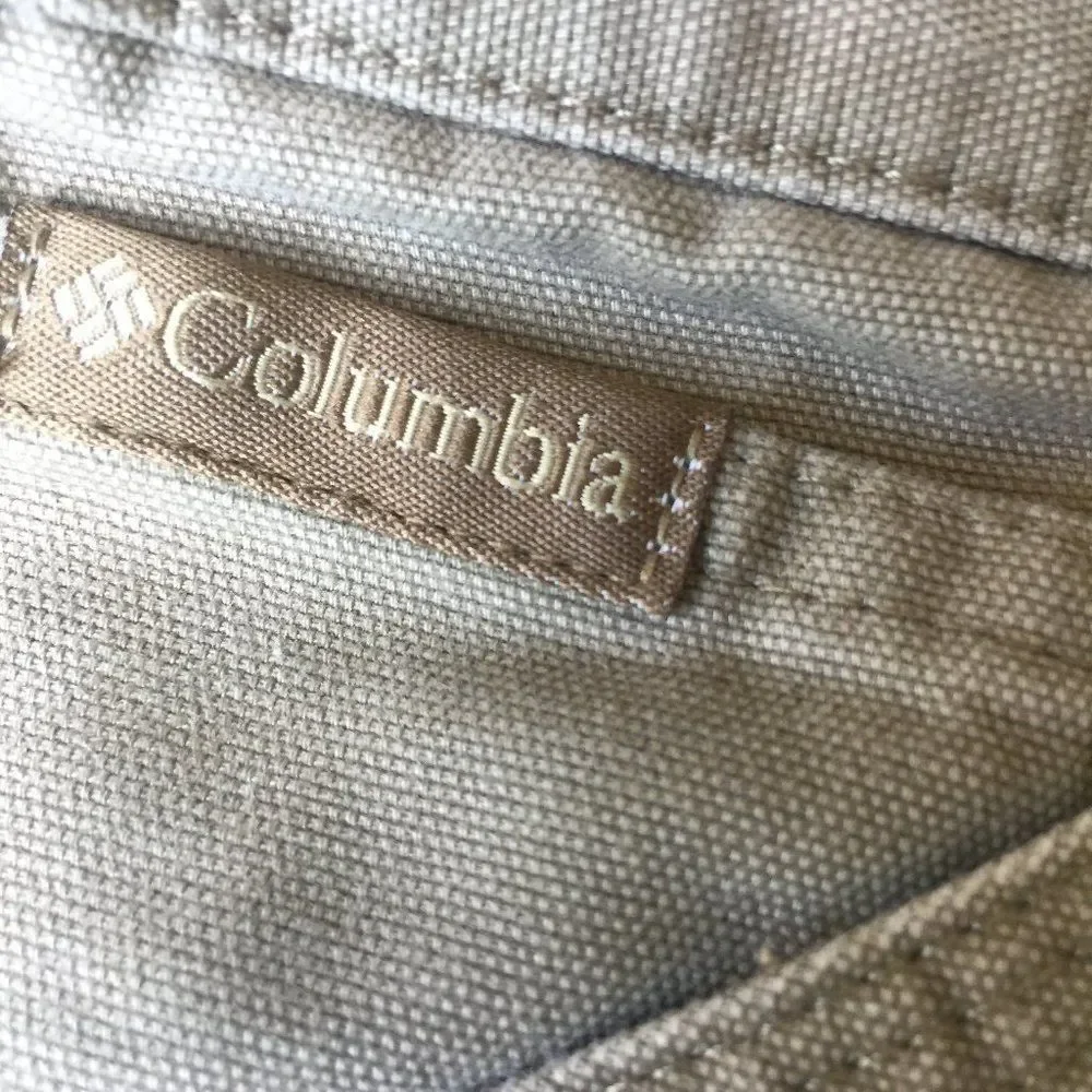 Columbia Youth Hiking Pants Size 10 Tan Adjustable Waist Cargo Outdoor